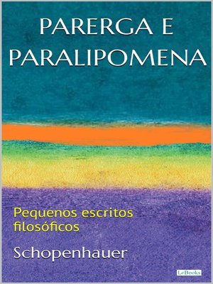cover image of PARERGA E PARALIPOMENA